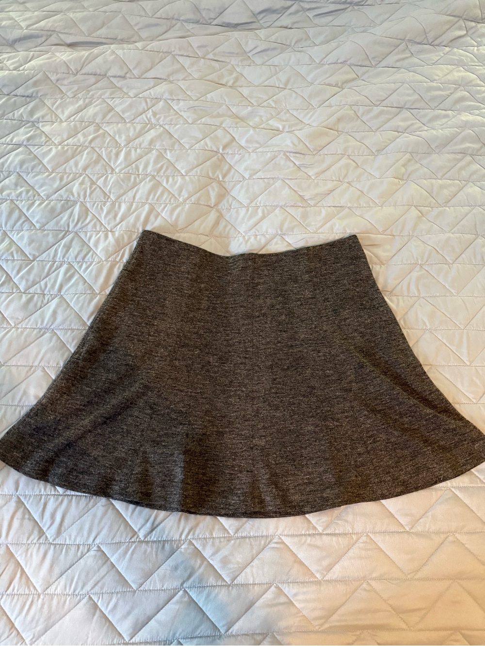 LOFT Charcoal Gray Circle Skirt